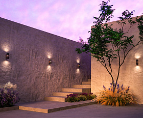 Настенный светильник (бра) Bowery Maytoni O582WL-02B цвет Черный