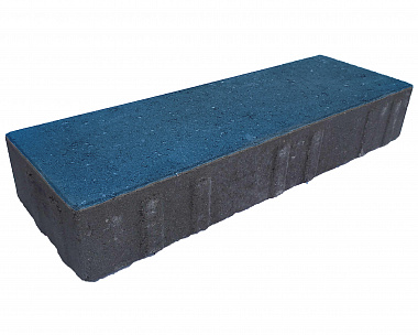 Тротуарная плитка Лидер 40 Паркет 150х450х80 мм Синий