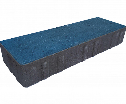 Тротуарная плитка Лидер 40 Паркет 150х450х80 мм Синий