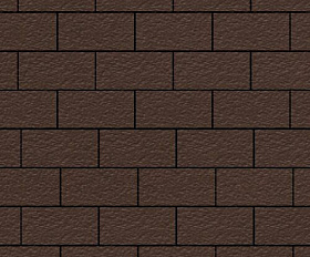 Тротуарная плитка Steinrus Прямоугольник Лайн 200х100х40 мм Коричневый Бассировка