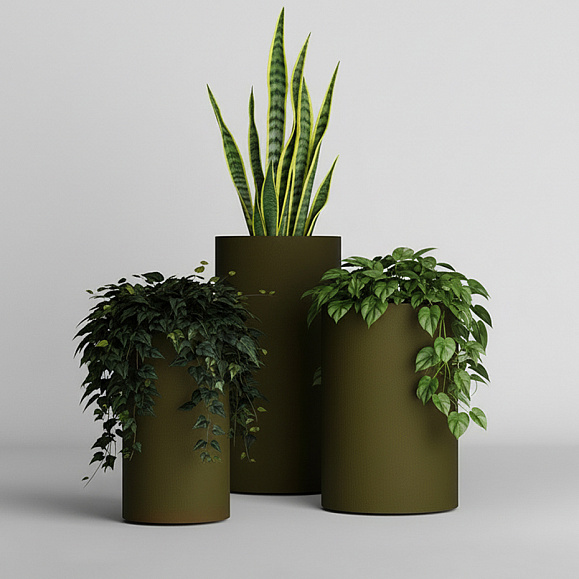 Кашпо Concretika Тюб Макси D40H60 Хакс 170 4010 фото 5