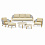 Комплект лаунж мебели Avesta Brafritid серый/песочный, тик/алюминий/веревка