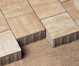 Тротуарная плитка 342 Механический завод Новый Город ColorMix 60мм Каракум