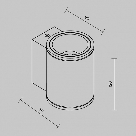 Настенный светильник (бра) Shim Maytoni O303WL-L5GF3K цвет Графит фото 6