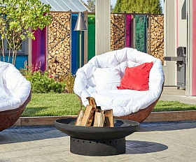 Костровая чаша чугунная Concretika Premium D80, толщина 12 мм