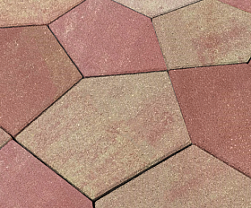 Тротуарная плитка Нобетек Квинта 3П8Ф Колормикс №1 Рассвет