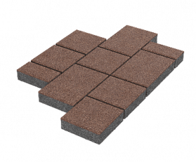 Тротуарная плитка Stellard Мозаика 60 мм Капучино