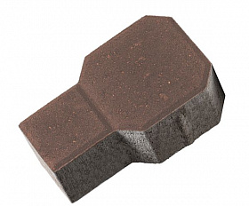 Тротуарная плитка 342 механический завод Ракетка 80 мм Темно-коричневый