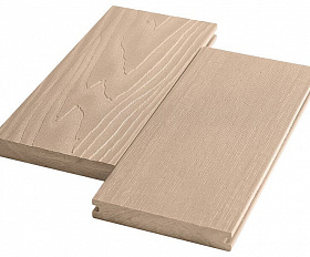 Террасная доска Экодэк Брайт Массив 3D, цвет Пшеничный