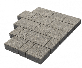 Тротуарная плитка Stellard Новый город 60 мм Белый мрамор