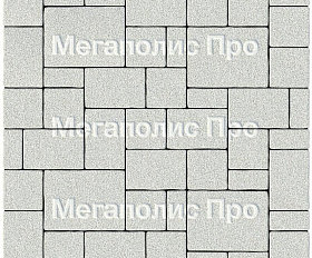 Тротуарная плитка Выбор Мюнхен Б.2. Фсм.6 60 мм Стоунмикс Белый