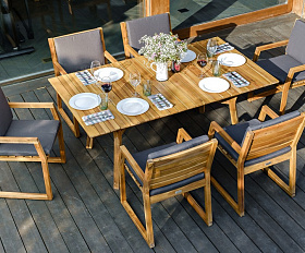 Обеденная группа из акации MODENA на 6 персон Joygarden