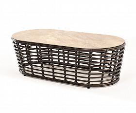 Валенсия журнальный столик из искусственного ротанга, цвет бронзовый