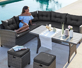Комплект плетеной мебели AFM-307G-Grey