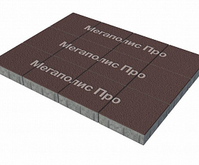 Тротуарные плиты Выбор Квадрат Б.1.К.6 300х300х60 мм Гранит Коричневый