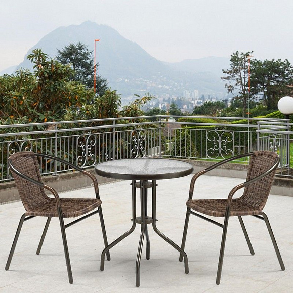 Комплект мебели Асоль-7 TLH-037B/TLH-060 brown-2pcs фото 1