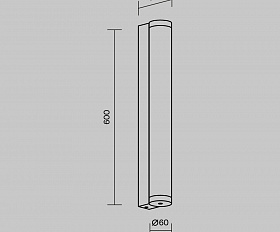 Настенный светильник (бра) Rounge Maytoni O482WL-L16B3K цвет Черный