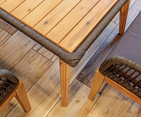 Комплект Chloe с кофейным столом Royal Family из дерева, цвет серый