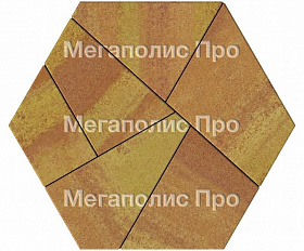 Тротуарная плитка Выбор Оригами Б.4.Фсм.8 80 мм Листопад Каир