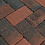 Тротуарная плитка Koldiz Брусчатка 60 мм Оникс Красный