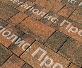 Тротуарная плитка Выбор Старый город Листопад 1Ф.8 Гранит 80 мм. Мустанг