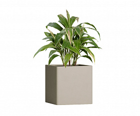 Кашпо Concretika Qadro 30x30x30 Dune