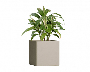 Кашпо Concretika Qadro 30x30x30 Dune