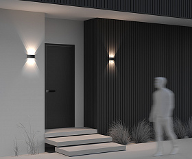 Архитектурная подсветка Strato 3000К 6Вт IP 54 Maytoni O417WL-L6B3K цвет Черный