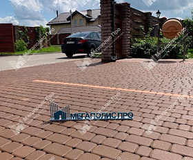 Тротуарная плитка 342 механический завод Классика 60 мм Коричневый