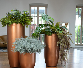 Кашпо Concretika Йар D40H44 Бронза