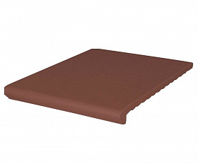 Клинкерная ступень веницианская гладкая KING KLINKER Коричневый натура (03), 330*245*14 мм