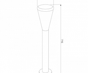 Уличный светильник Elektrostandard IP54 1417 TECHNO серый