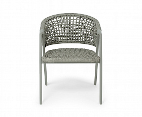 Амстердам плетеный стул из искусственного ротанга, цвет серый