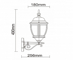 Уличный светильник De Markt Фабур 804020101