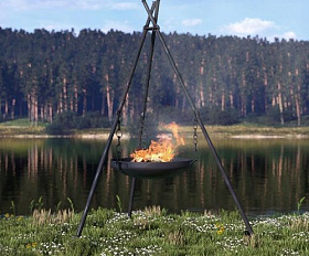 Костровая чаша чугунная Concretika Premium X100, толщина 15 мм