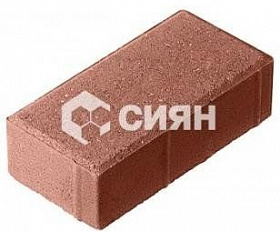 Брусчатка Сиян 200x100x60 мм Красный