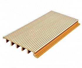 Террасная доска MasterDeck Slim 3000*145мм*23мм широкий вельвет, цвет Клен