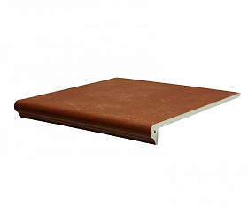 Клинкерная ступень флорентийская DeKERAMIK Quarzit Красная глина 059, 310*320*9,0 мм R11/B