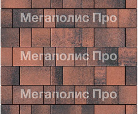 Тротуарная плитка Выбор Старый город Листопад 1Ф.6 60 мм Клинкер