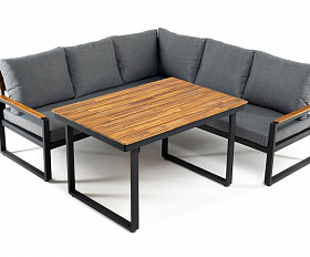 Угловой комплект из алюминия TOPA с обеденным столом Joygarden