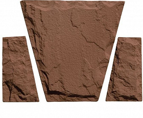 Замковый камень №4, цвет Коричневый