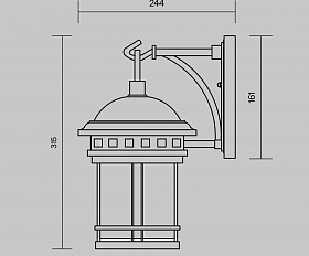Настенный светильник (бра) Salamanca Maytoni O031WL-01BR цвет Коричневый