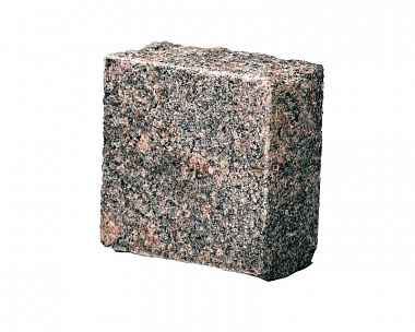 Брусчатка гранитная 100x100x50 мм пилено-колотая Месторождение Гора Токимовка Француженка