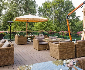 Кресло Капучино 4SIS из искусственного ротанга, цвет соломенный