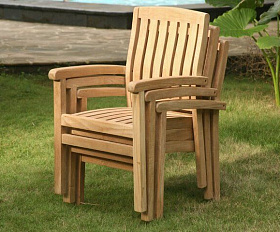 Комплект обеденной мебели Circus-Lerum 8N Brafritid набор натуральный, тик