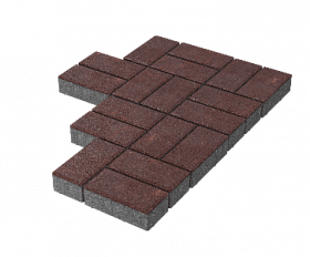 Брусчатка Stellard 200x100x80 мм Бордовый