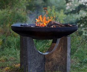 Костровая чаша чугунная Concretika Premium S80, толщина 12 мм