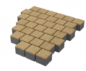 Тротуарная плитка Stellard Квадрат 100х100х60 мм Желтый