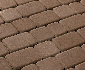 Тротуарная плитка 342 механический завод Классика 60 мм Коричневый