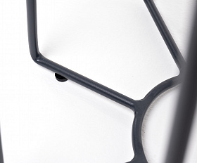 Эквадор журнальный стол из HPL круглый Ø40 H55, каркас из алюминия темно-серый (RAL 7024) муар, цвет столешницы серый гранит